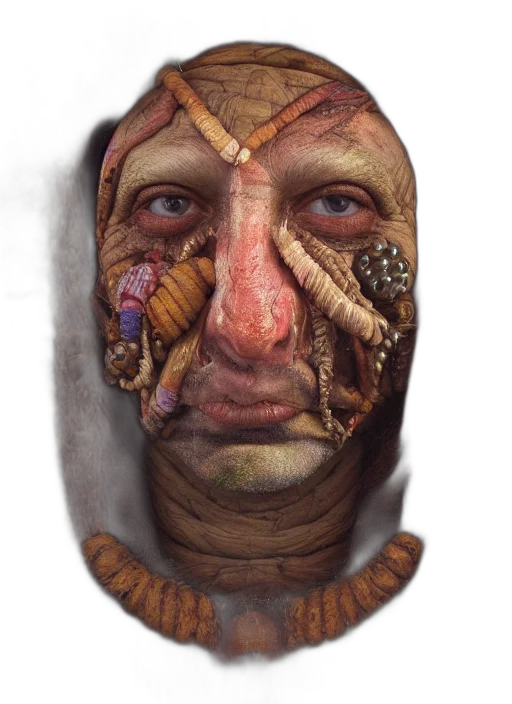 mask, face, creature, crown transparent PNG cut-out