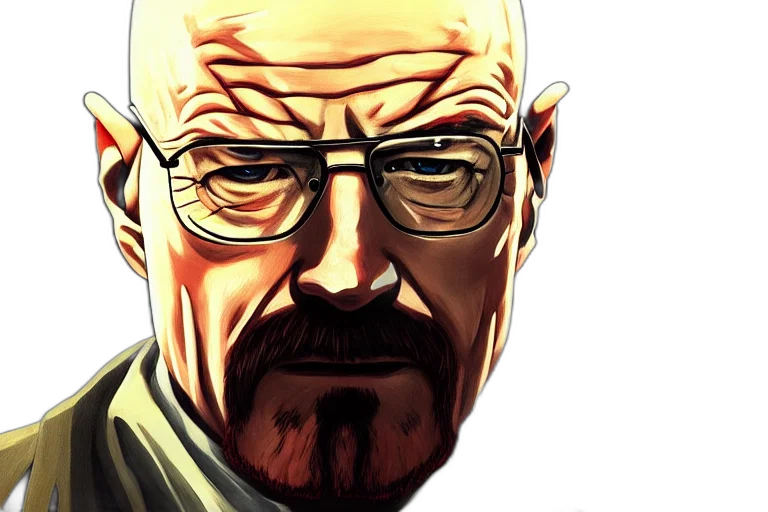 face, comic book art, cartoon, photorealistic transparent PNG cut-out
