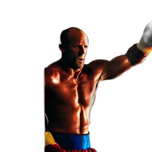 photorealistic, jason, statham, rocky transparent PNG cut-out