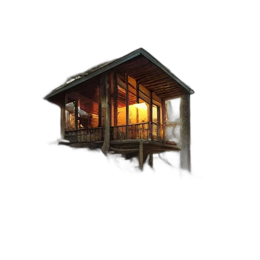 furniture, building, 3d render, concept art transparent PNG cut-out