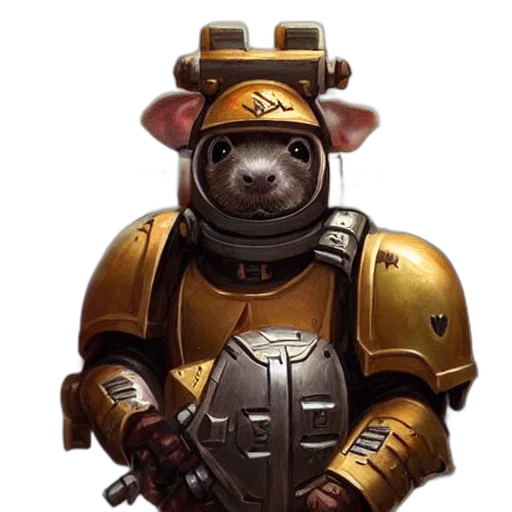 robot, staff, animal, concept art transparent PNG cut-out