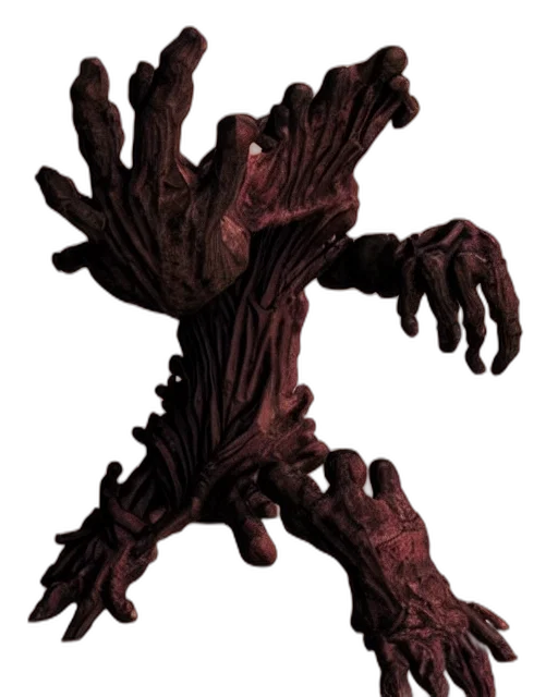 creature, tree, dragon, staff transparent PNG cut-out