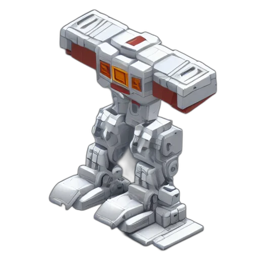 robot, weapon, pixel art, 3d render, concept art, core, piece, mech transparent PNG cut-out
