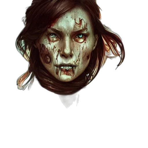 face, mask, creature, staff transparent PNG cut-out