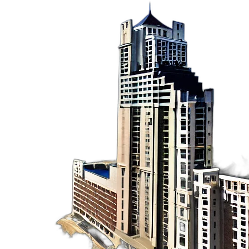 building, 3d render, photorealistic, concept art transparent PNG cut-out