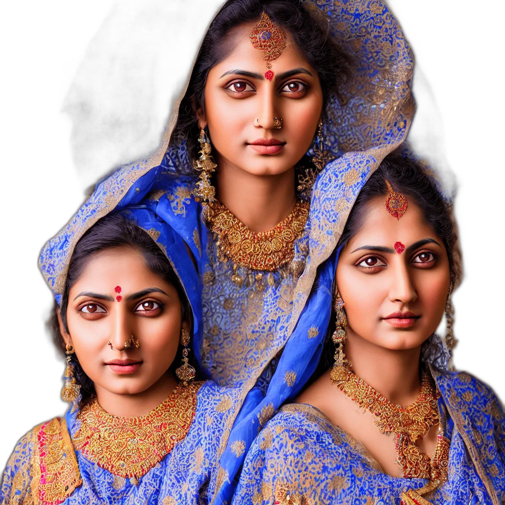 jewelry, face, crown, photorealistic, oil painting, pencil sketch, concept art, blue transparent PNG cut-out