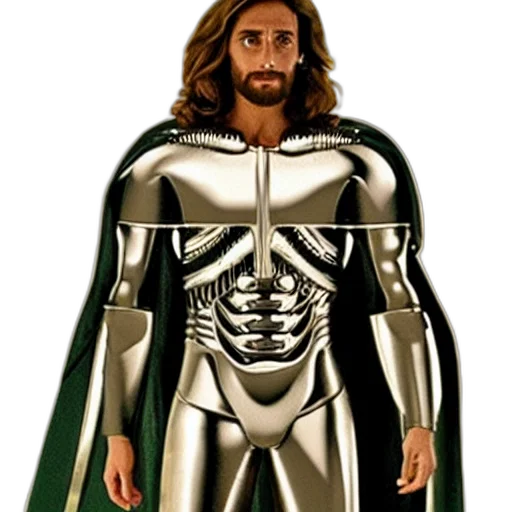 robot, comic book art, concept art, 3d render, fantasy art, super, technojesus, robotic transparent PNG cut-out