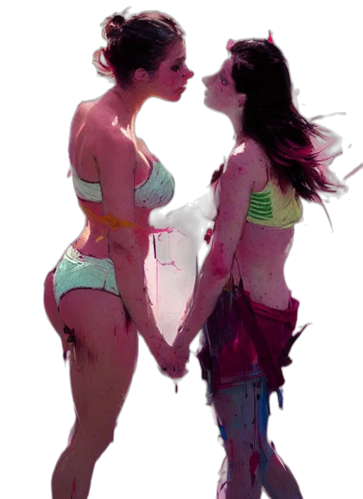 concept art, watercolor, photorealistic, oil painting transparent PNG cut-out