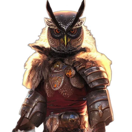 mask, staff, animal, sword, concept art, fantasy art, comic book art, pixel art transparent PNG cut-out