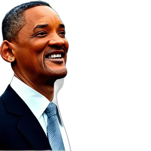 face, animal, staff, umbrella, photorealistic, will, smith, hitting transparent PNG cut-out