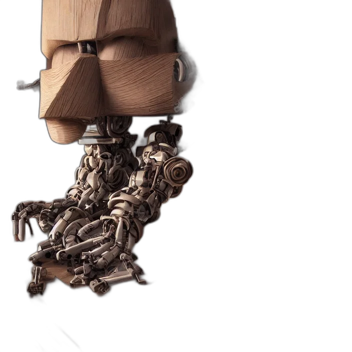 robot, furniture, crown, staff transparent PNG cut-out