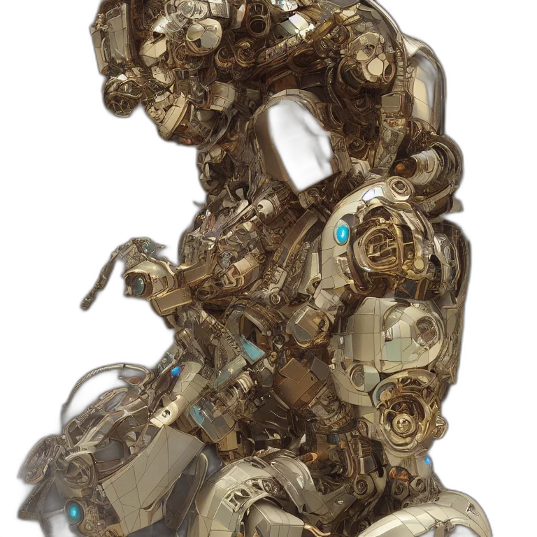 robot, jewelry, crown, mask transparent PNG cut-out