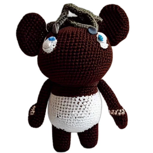 crocheted, plush, toy, headcrab transparent PNG cut-out