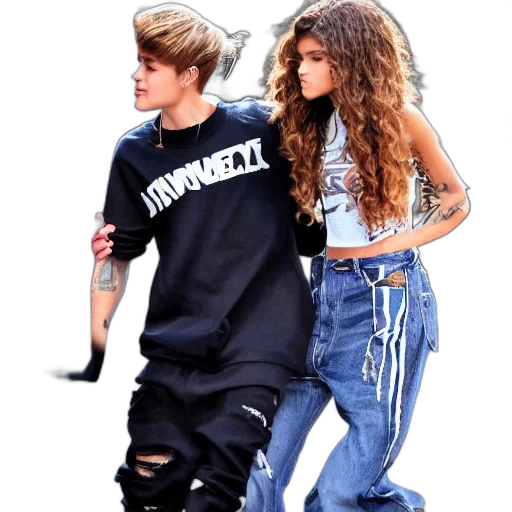 photorealistic, cartoon, concept art, justin transparent PNG cut-out