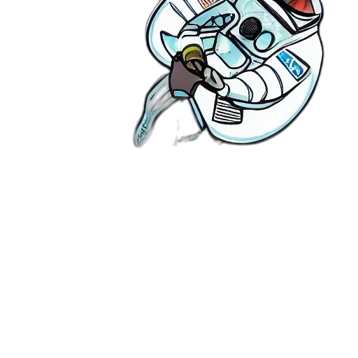 robot, weapon, staff, creature, concept art, pixel art, cartoon, cyberpunk transparent PNG cut-out