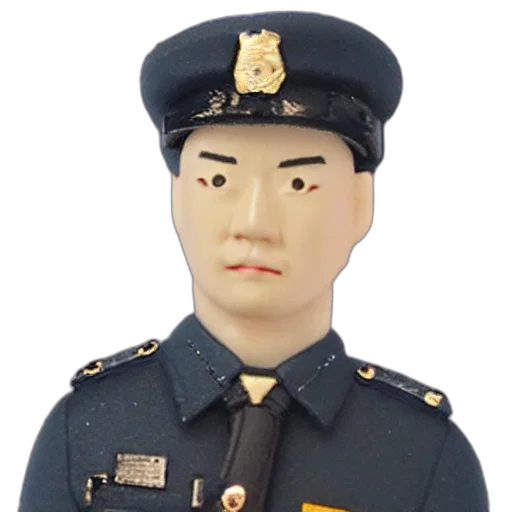 staff, face, photorealistic, 3d render, oil painting, concept art, police, officer transparent PNG cut-out