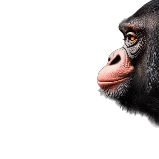 animal, face, creature, photorealistic transparent PNG cut-out