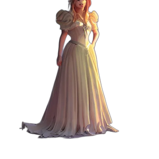 dress, crown, staff, concept art transparent PNG cut-out
