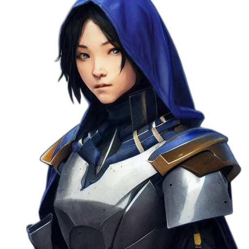 face, staff, jacket, weapon transparent PNG cut-out