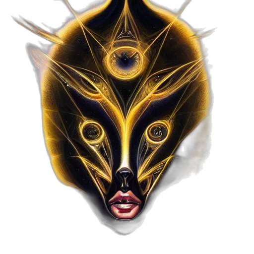 mask, face, creature, jewelry transparent PNG cut-out
