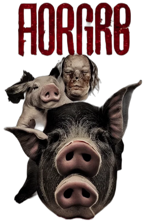 poster, horror, movie, about, pig transparent PNG cut-out
