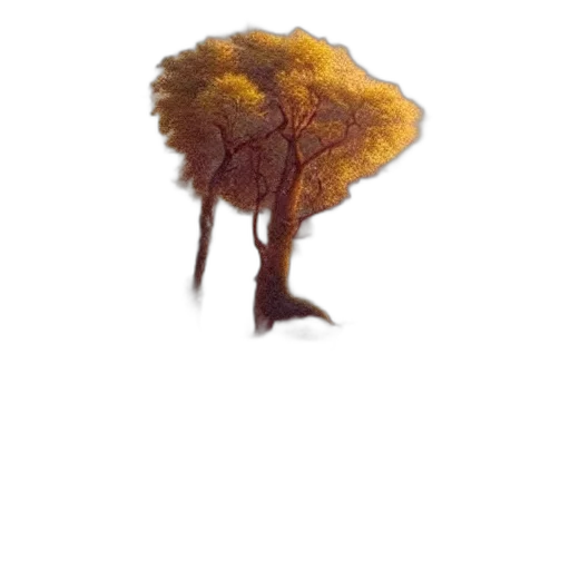 tree, hair, crown, hat, photorealistic, 3d render, concept art, watercolor transparent PNG cut-out