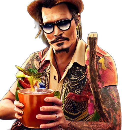 staff, photorealistic, cartoon, comic book art transparent PNG cut-out