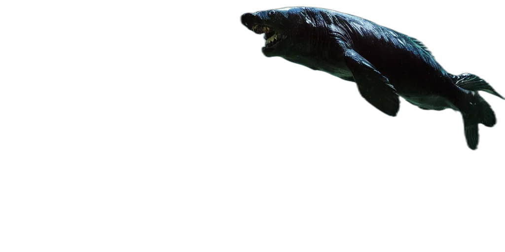 animal, creature, dragon, weapon, 3d render, photorealistic, concept art, underwater transparent PNG cut-out