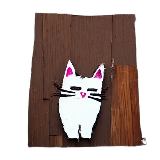 animal, staff, 3d render, pixel art, anime, cartoon, cat, made transparent PNG cut-out