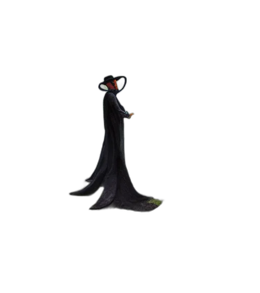 dress, staff, animal, creature transparent PNG cut-out