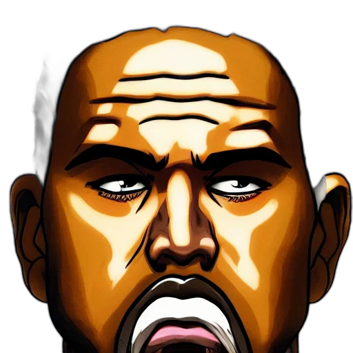 face, cartoon, concept art, pixel art transparent PNG cut-out