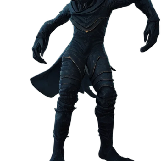 mask, creature, staff, jacket transparent PNG cut-out