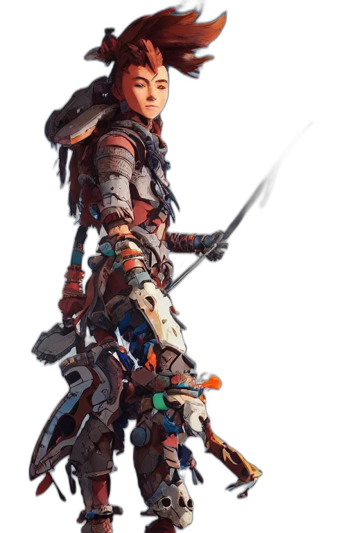 weapon, sword, robot, staff, concept art, fantasy art, cyberpunk, 3d render transparent PNG cut-out