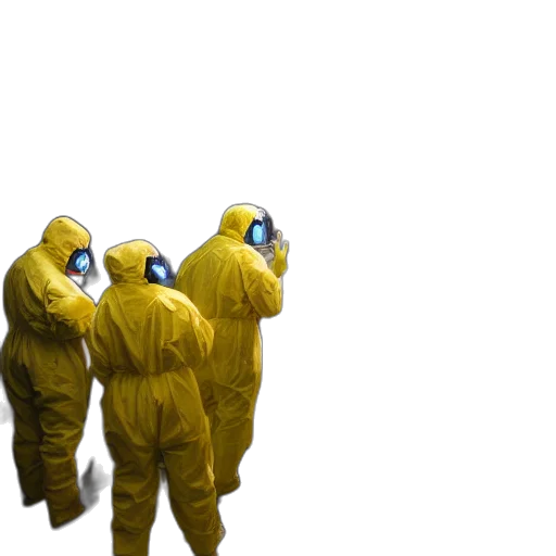 jacket, mask, creature, concept art, 3d render, outer space, wide, shot transparent PNG cut-out