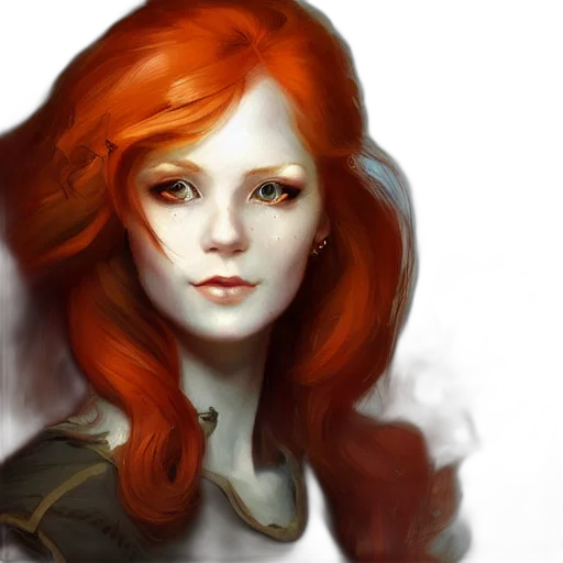 face, fantasy art, photorealistic, concept art transparent PNG cut-out