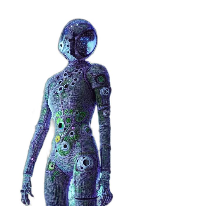 robot, dress, mask, jewelry transparent PNG cut-out