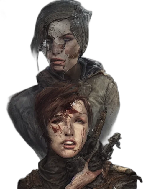 face, mask, weapon, staff, concept art, fantasy art, comic book art, photorealistic transparent PNG cut-out