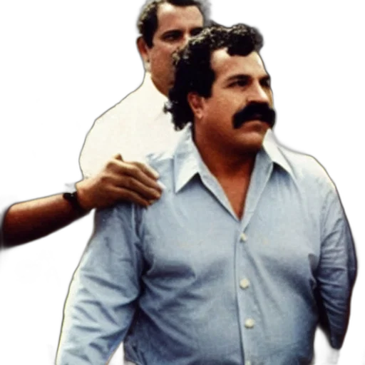staff, mask, face, jacket, concept art, pablo, escobar, being transparent PNG cut-out