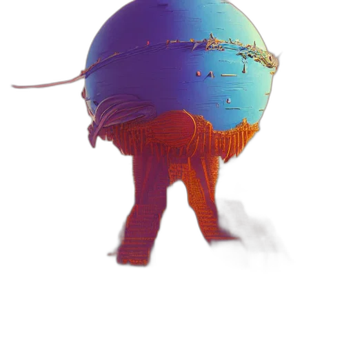 crown, hat, creature, robot transparent PNG cut-out
