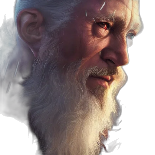 face, dragon, creature, staff transparent PNG cut-out
