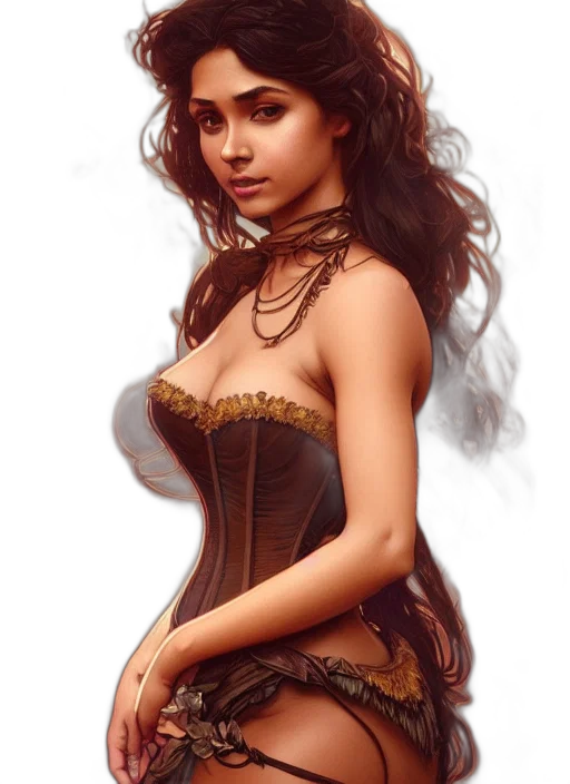 dress, jewelry, fantasy art, photorealistic, concept art, oil painting, golden, cute transparent PNG cut-out