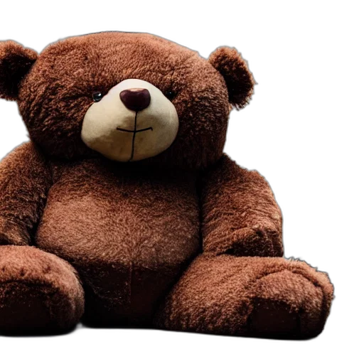 huge, teddybear, sitting, streets transparent PNG cut-out
