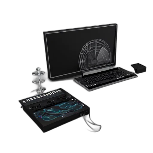 computer, generated, image, mechanical transparent PNG cut-out