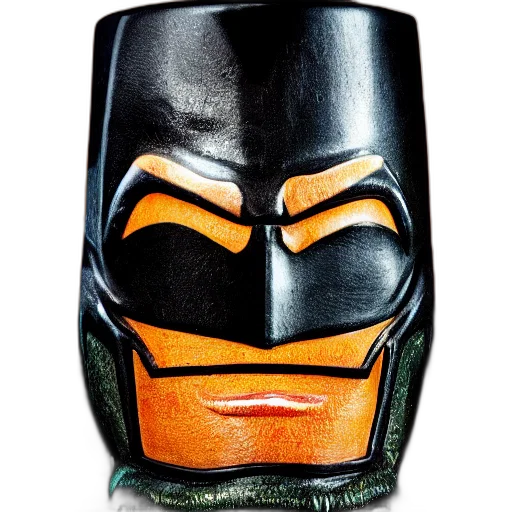 mask, face, comic book art, closeup, photorealistic, photograph, batman, style transparent PNG cut-out