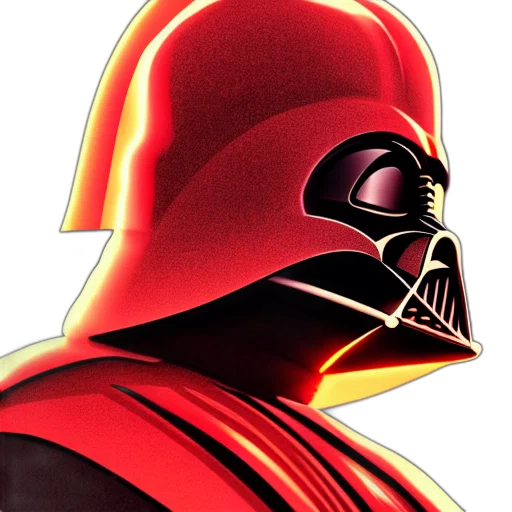 mask, face, staff, comic book art, concept art, photorealistic, cartoon, red transparent PNG cut-out