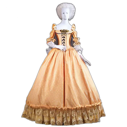 dress, 3d render, concept art, ginger transparent PNG cut-out