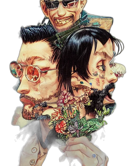 comic book art, concept art, cartoon, anime transparent PNG cut-out