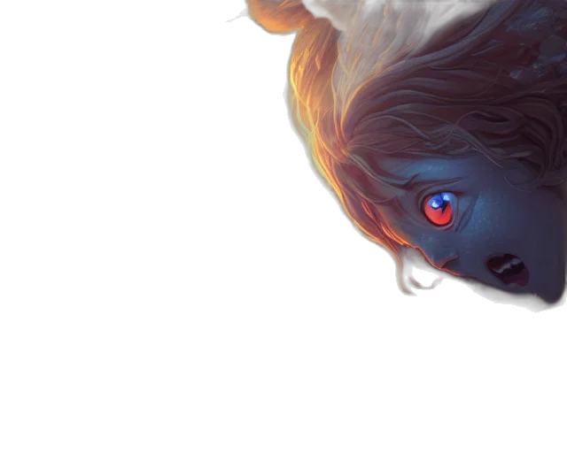 face, creature, hair, mask transparent PNG cut-out