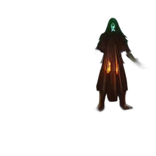 creature, staff, robot, mask, concept art, 3d render, pixel art, fantasy art transparent PNG cut-out
