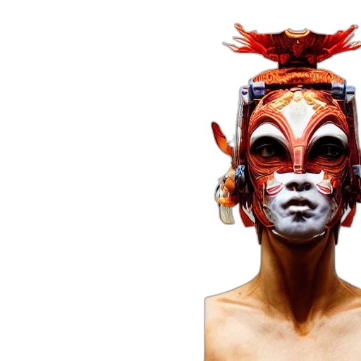 mask, face, photorealistic, concept art transparent PNG cut-out